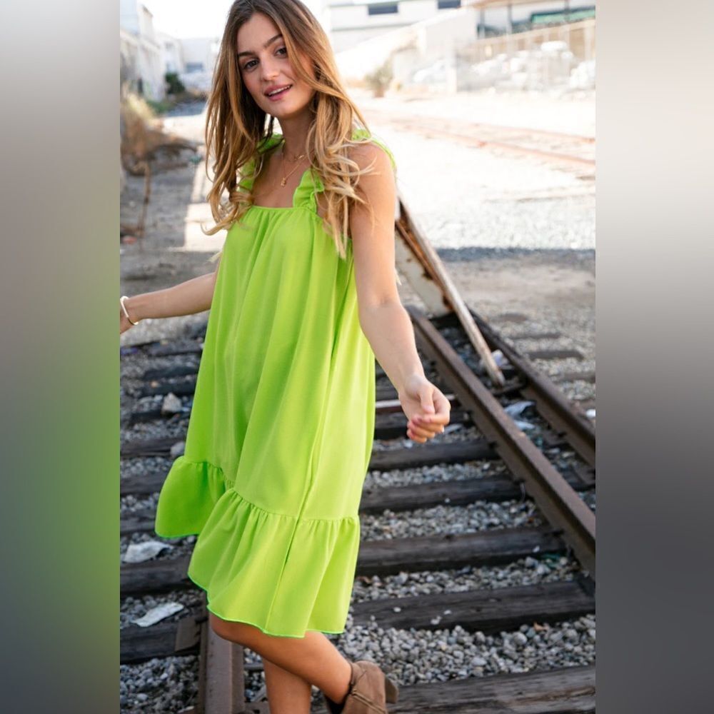 Lime Green Summer Dress